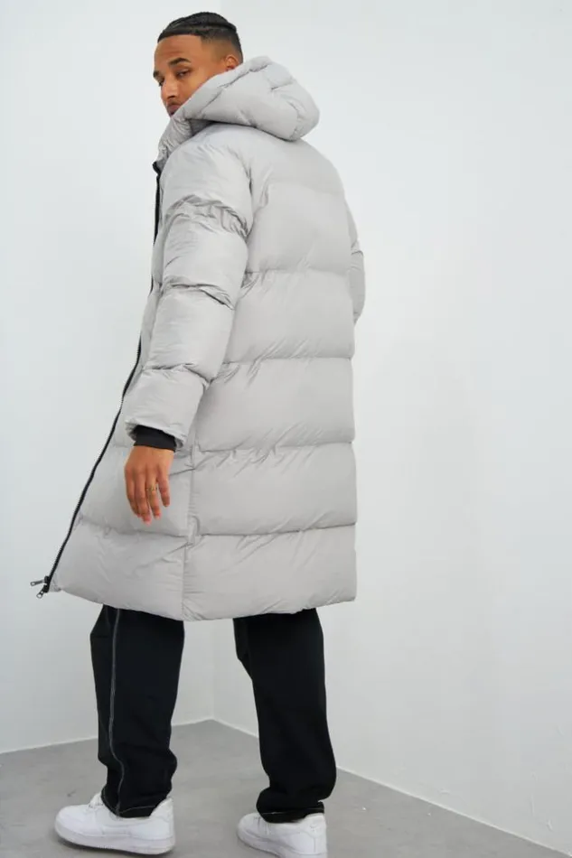 Men Doudoune Matelasse Longue Grise Capuche Grey Brentiny Paris Parkas And Down Jackets Men Doudoune Matelasse Longue Grise Capuche Grey Brentiny Paris Parkas And Down Jackets