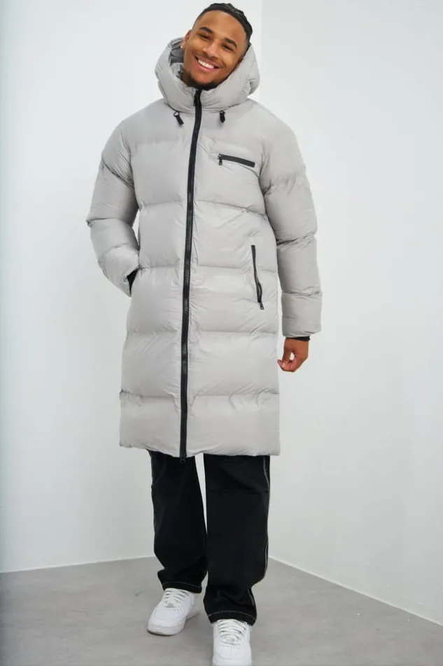 Men Doudoune Matelasse Longue Grise Capuche Grey Brentiny Paris Parkas And Down Jackets Men Doudoune Matelasse Longue Grise Capuche Grey Brentiny Paris Parkas And Down Jackets