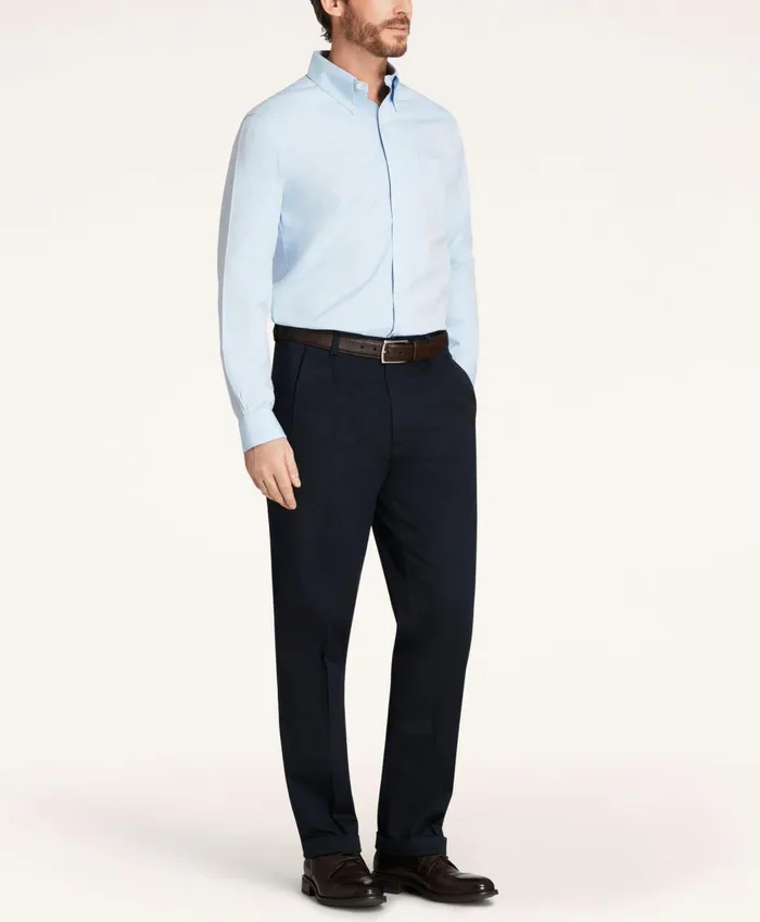 Men Elliot Fit Stretch Cotton Advantage Chino Pants Navy Brooks Brothers Chinos and Casual Pants