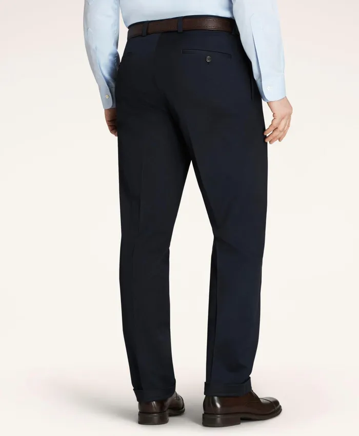 Men Elliot Fit Stretch Cotton Advantage Chino Pants Navy Brooks Brothers Chinos and Casual Pants