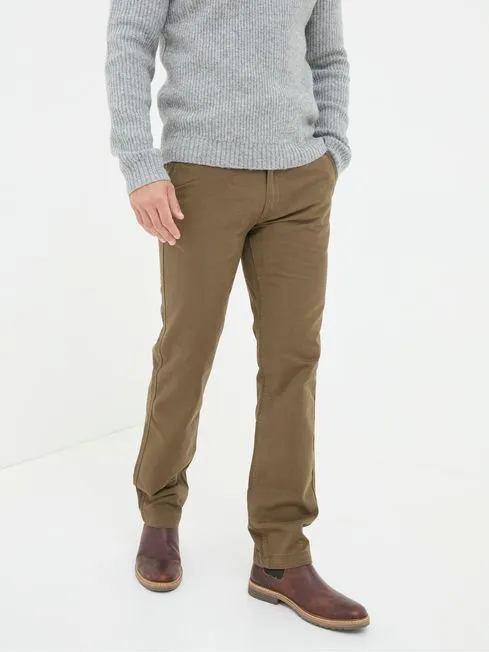 Men Fatface Chinos Brown Modern Coastal Chinos