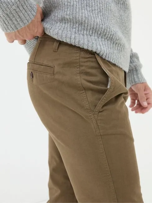 Men Fatface Chinos Brown Modern Coastal Chinos