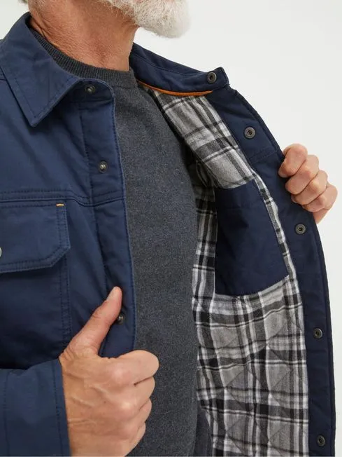 Men Fatface Coats and Jackets Blue Rutland Overshirt Men Fatface Coats and Jackets Blue Rutland Overshirt