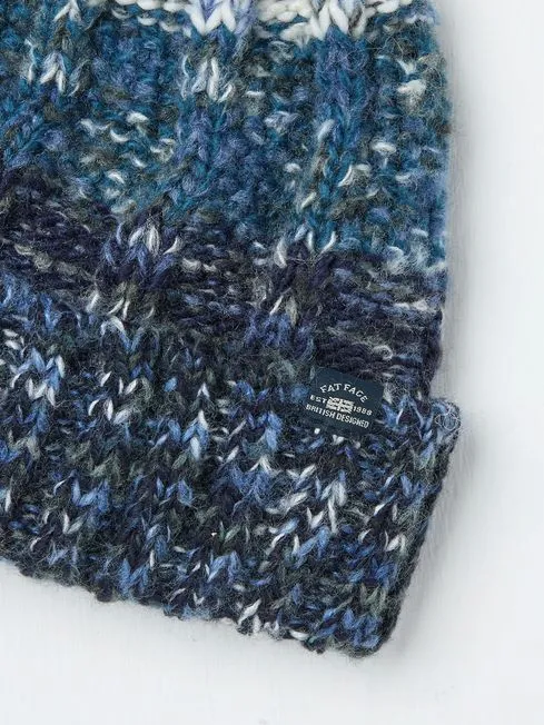 Men Fatface Hats Navy Truro Bobble Hat Men Fatface Hats Navy Truro Bobble Hat