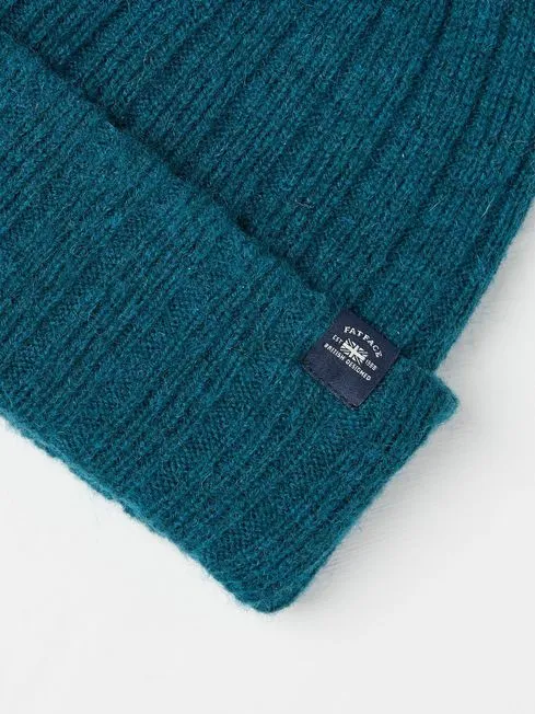 Men Fatface Hats Sebastian Teal Blue Rib Beanie Men Fatface Hats Sebastian Teal Blue Rib Beanie