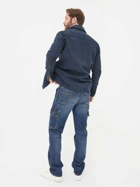 Men Fatface Jeans Blue Cargo Jeans