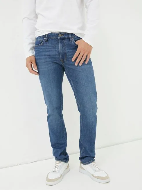 Men Fatface Jeans Blue Slim Fit Jeans