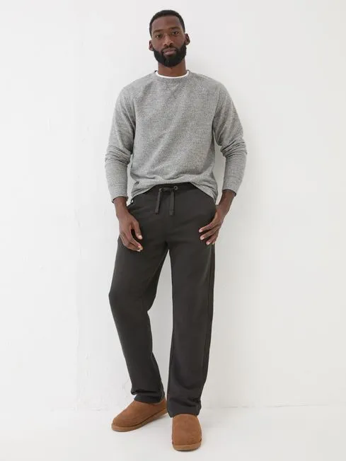 Men Fatface Loungewear Brooke Charcoal Grey Joggers