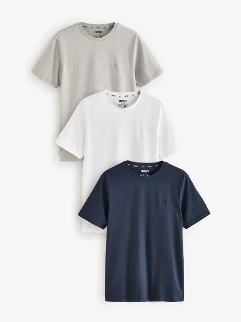 Men Fatface Loungewear Navy Short Sleeve 100 Cotton TShirts 3 Pack