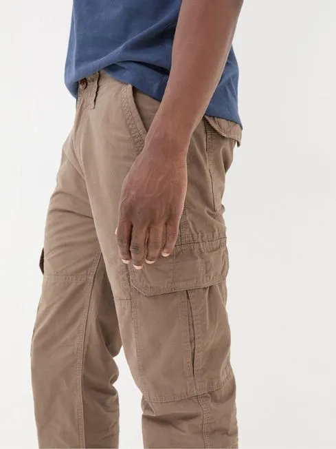 Men Fatface Pants Bude Brown Cargo Trousers