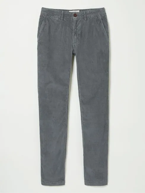 Men Fatface Pants Grey Straight Cord Trousers