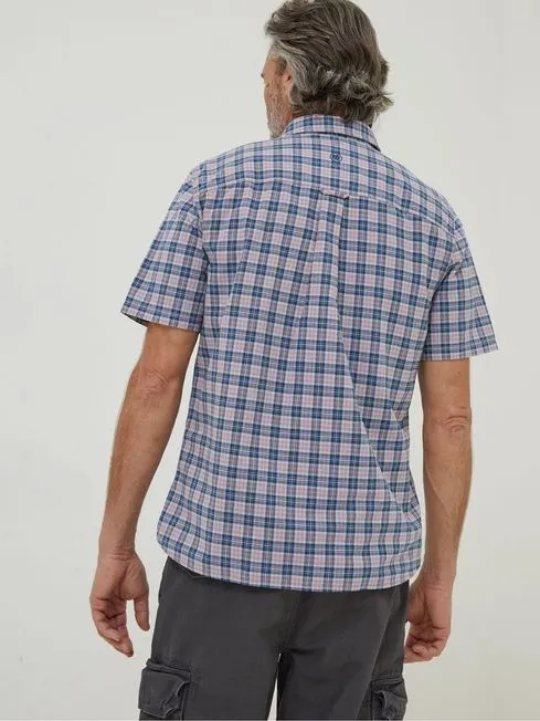 Men Fatface Shirts Purple Galston Check Shirt Men Fatface Shirts Purple Galston Check Shirt