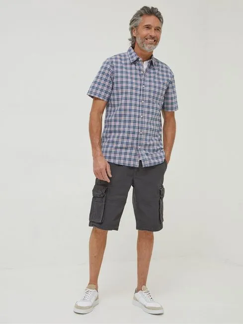 Men Fatface Shirts Purple Galston Check Shirt Men Fatface Shirts Purple Galston Check Shirt