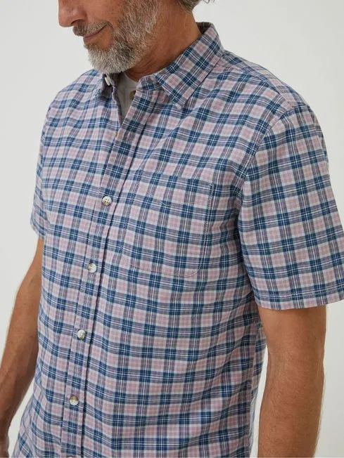 Men Fatface Shirts Purple Galston Check Shirt Men Fatface Shirts Purple Galston Check Shirt