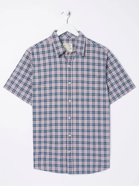 Men Fatface Shirts Purple Galston Check Shirt Men Fatface Shirts Purple Galston Check Shirt