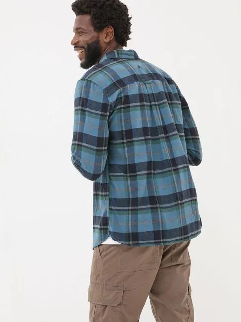 Men Fatface Shirts Teal Blue Long Sleeve Selby Check 100 Cotton Shirt Men Fatface Shirts Teal Blue Long Sleeve Selby Check 100 Cotton Shirt