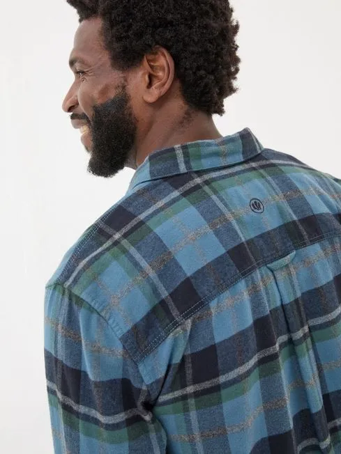 Men Fatface Shirts Teal Blue Long Sleeve Selby Check 100 Cotton Shirt Men Fatface Shirts Teal Blue Long Sleeve Selby Check 100 Cotton Shirt
