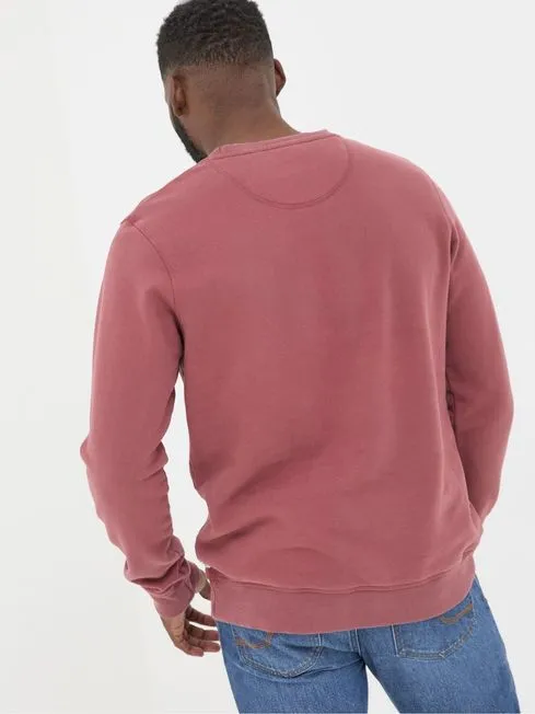 Men Fatface Sweatshirts and Hoodies Brooke Pink Crew Neck Sweatshirt Men Fatface Sweatshirts and Hoodies Brooke Pink Crew Neck Sweatshirt
