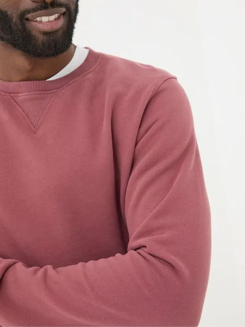 Men Fatface Sweatshirts and Hoodies Brooke Pink Crew Neck Sweatshirt Men Fatface Sweatshirts and Hoodies Brooke Pink Crew Neck Sweatshirt