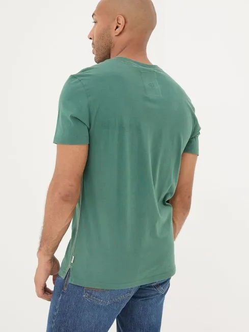 Men Fatface TShirts Dark Green All Good In The Pud 100 Cotton TShirt Men Fatface TShirts Dark Green All Good In The Pud 100 Cotton TShirt