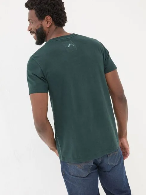 Men Fatface TShirts Dark Teal Dark Skies Out Of Office TShirt Men Fatface TShirts Dark Teal Dark Skies Out Of Office TShirt