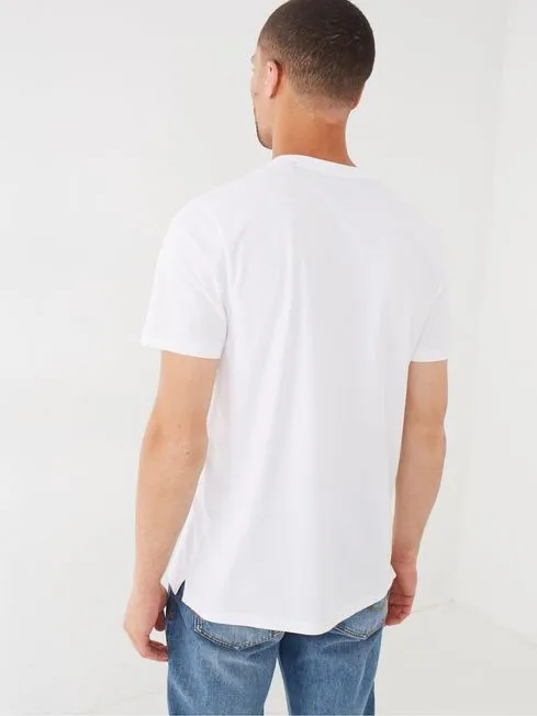 Men Fatface TShirts Lulworth White Crew TShirt Men Fatface TShirts Lulworth White Crew TShirt