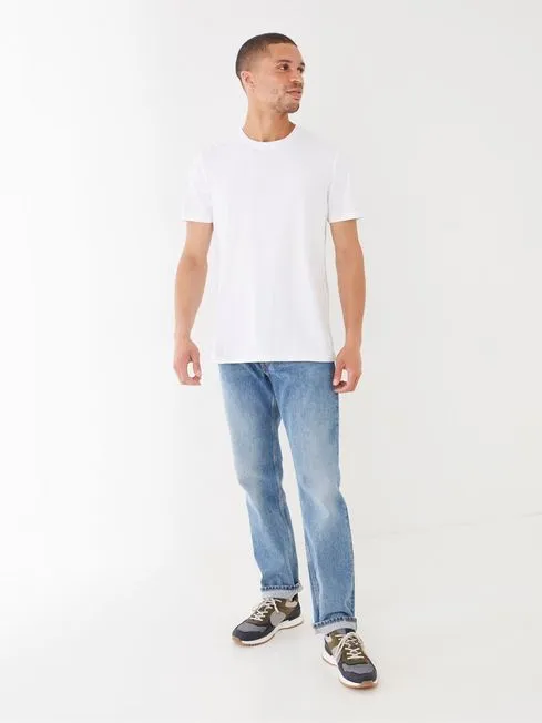 Men Fatface TShirts Lulworth White Crew TShirt Men Fatface TShirts Lulworth White Crew TShirt