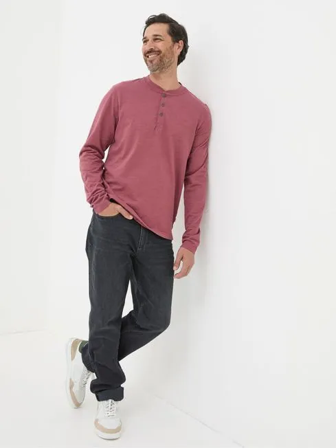 Men Fatface TShirts Pink Woodside Slub Henley Men Fatface TShirts Pink Woodside Slub Henley