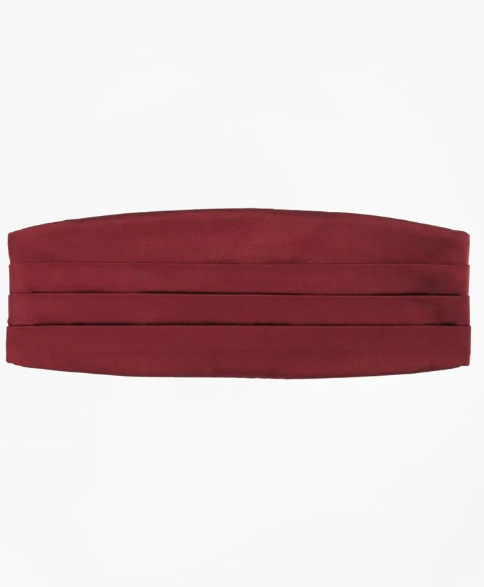 Men FourPleat Cummerbund Burgundy Brooks Brothers Tuxedo Shop