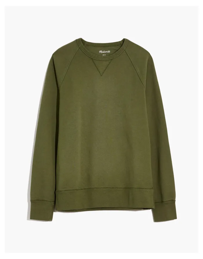 Men Garment Dyed Crewneck Sweatshirt Wild Pine Madewell Sweatshirts and Sweatpants