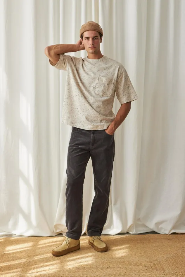 Men Greystones 8211 WhiteColor Neps TWOTHIRDS TShirts