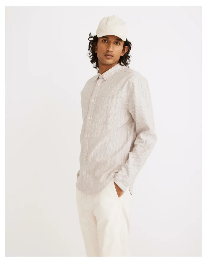 Men Hemp Cotton Perfect Long Sleeve Shirt Light Graphite Madewell Shirts Men Hemp Cotton Perfect Long Sleeve Shirt Light Graphite Madewell Shirts