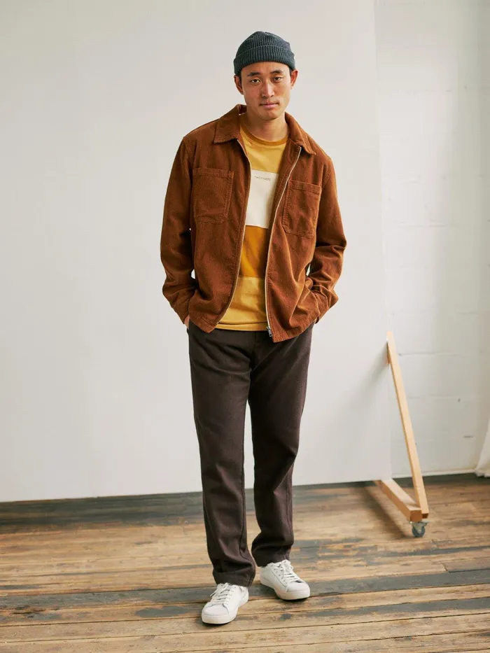 Men Jackets Men 8211 Greenly 8211 Golden Brown TWOTHIRDS Jackets
