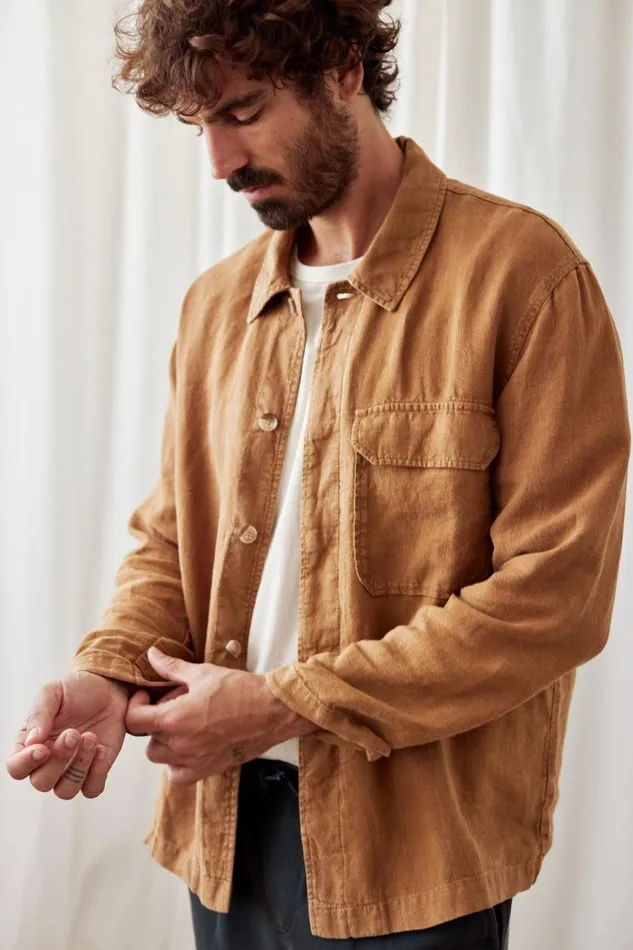 Men Jackets Men 8211 Walpole 8211 Camel Toast TWOTHIRDS Shirts