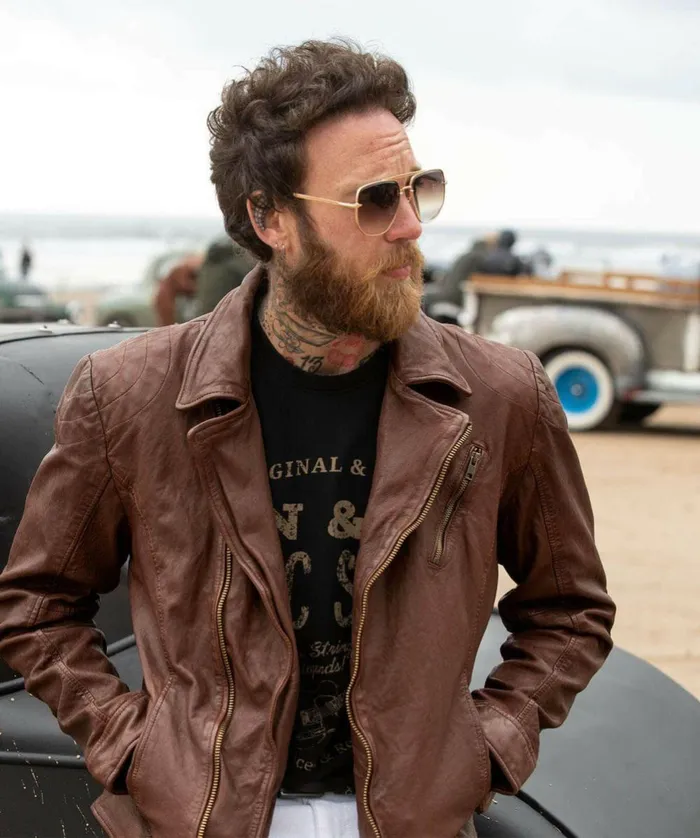 Men Joe Browns Burner Leather Jacket Tan