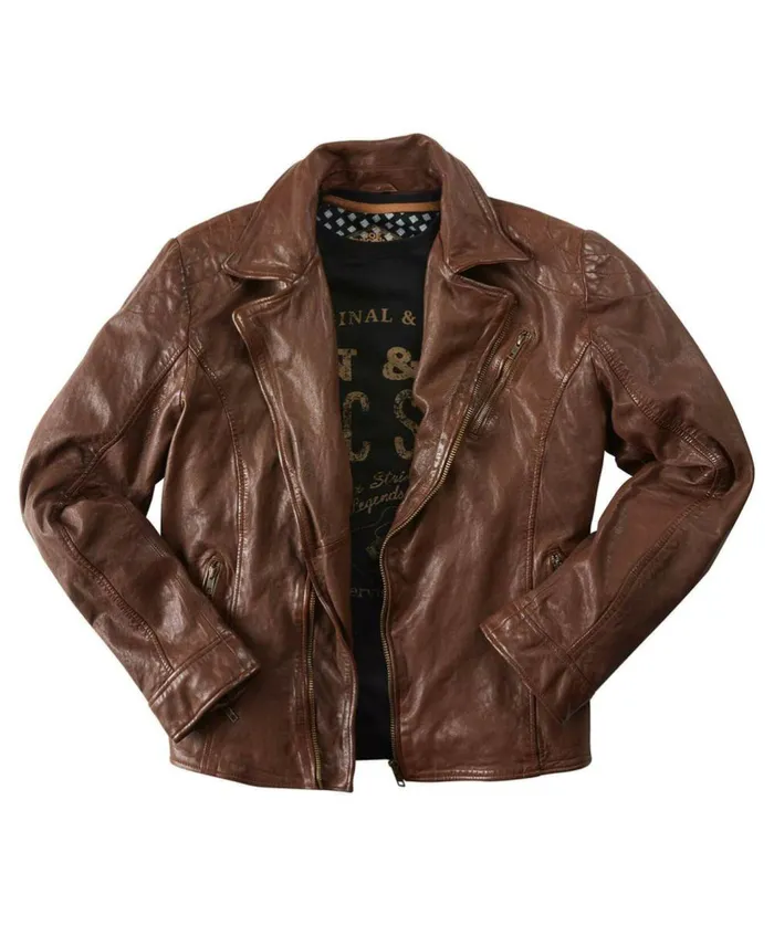 Men Joe Browns Burner Leather Jacket Tan Men Joe Browns Burner Leather Jacket Tan
