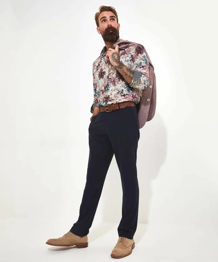 Men Joe Browns Fabulous Floral Shirt Pink Men Joe Browns Fabulous Floral Shirt Pink