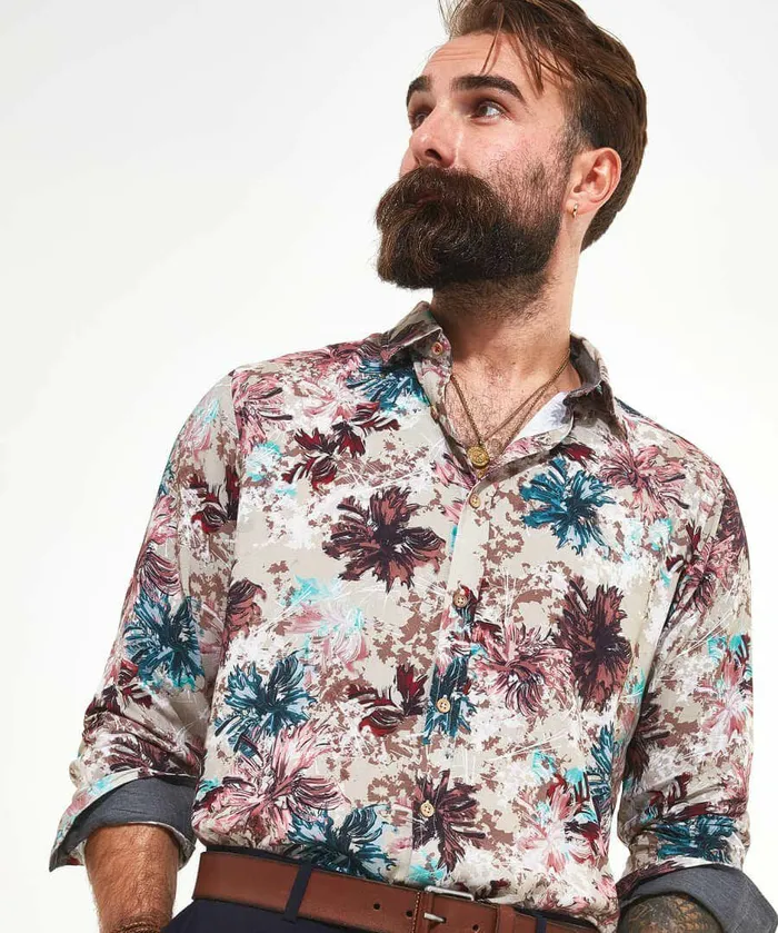 Men Joe Browns Fabulous Floral Shirt Pink Men Joe Browns Fabulous Floral Shirt Pink