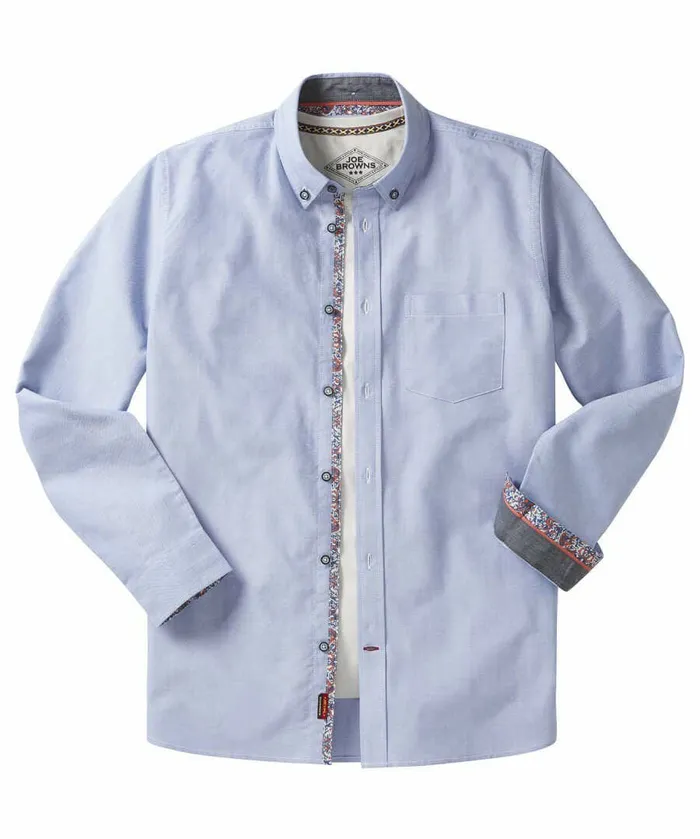 Men Joe Browns No Ordinary Oxford Shirt Blue Men Joe Browns No Ordinary Oxford Shirt Blue