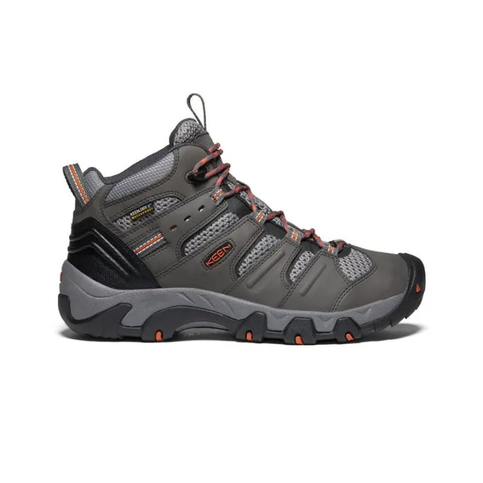 Men KEEN Boots Grey Hiking Boots 8211 Koven Mid WP