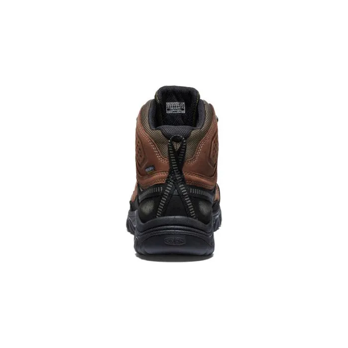 Men KEEN Hike Targhee IV Mid Height Waterproof BisonBlack Leather Hiking Boot Men KEEN Hike Targhee IV Mid Height Waterproof BisonBlack Leather Hiking Boot