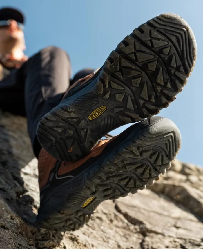 Men KEEN Hike Targhee IV Mid Height Waterproof BisonBlack Leather Hiking Boot Men KEEN Hike Targhee IV Mid Height Waterproof BisonBlack Leather Hiking Boot