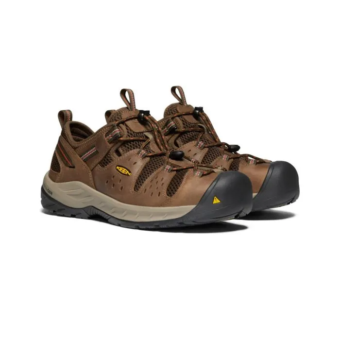 Men KEEN Shoes Atlanta Cool II Steel Toe ShitakeRust Men KEEN Shoes Atlanta Cool II Steel Toe ShitakeRust