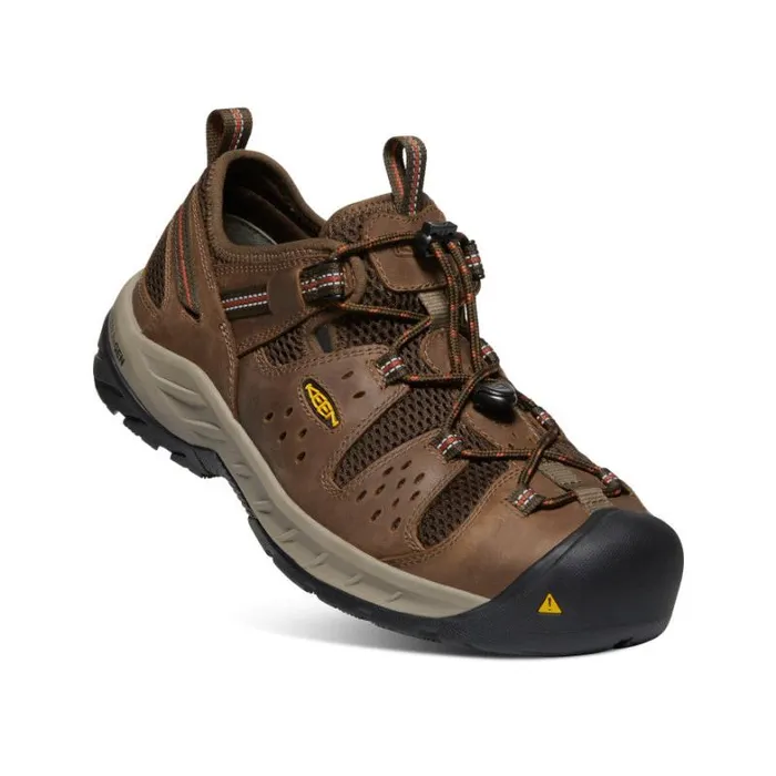 Men KEEN Shoes Atlanta Cool II Steel Toe ShitakeRust Men KEEN Shoes Atlanta Cool II Steel Toe ShitakeRust
