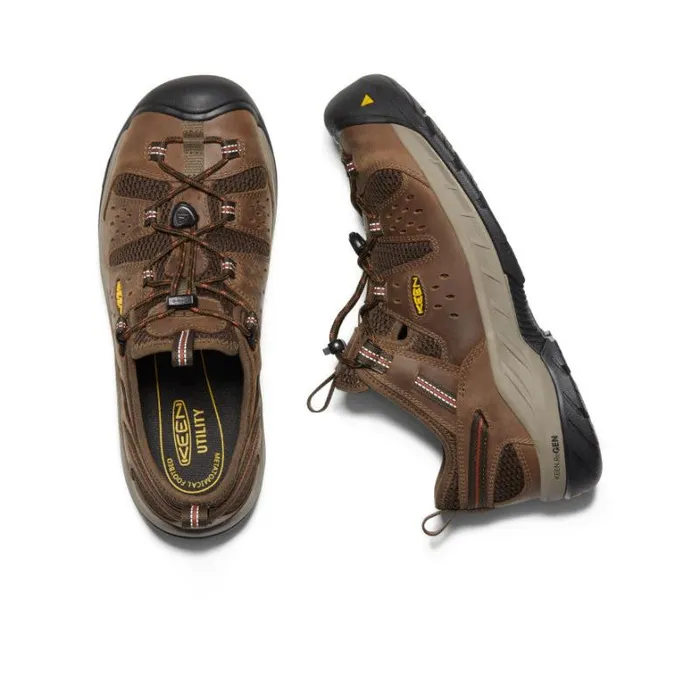 Men KEEN Shoes Atlanta Cool II Steel Toe ShitakeRust Men KEEN Shoes Atlanta Cool II Steel Toe ShitakeRust