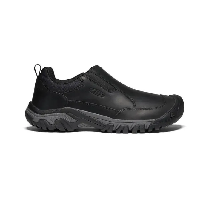 Men KEEN Shoes Black Leather SlipOn039s 8211 Targhee III