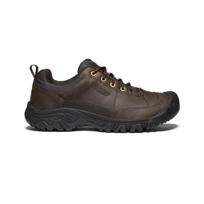 Men KEEN Shoes Dark Brown Leather Oxfords 8211 Targhee III