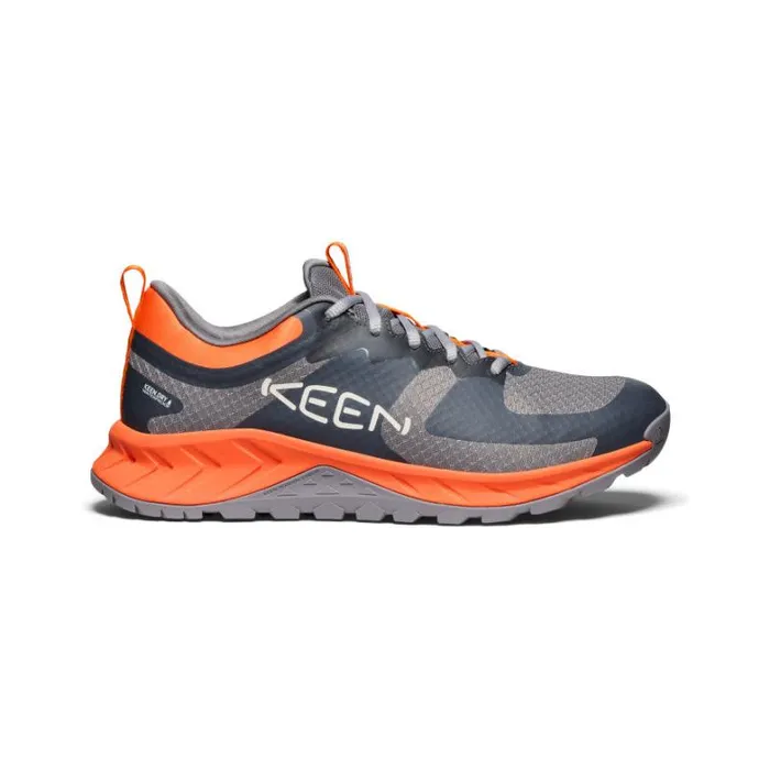 Men KEEN Shoes Versacore Waterproof Steel GreyScarlet Ibis Hiking Boot
