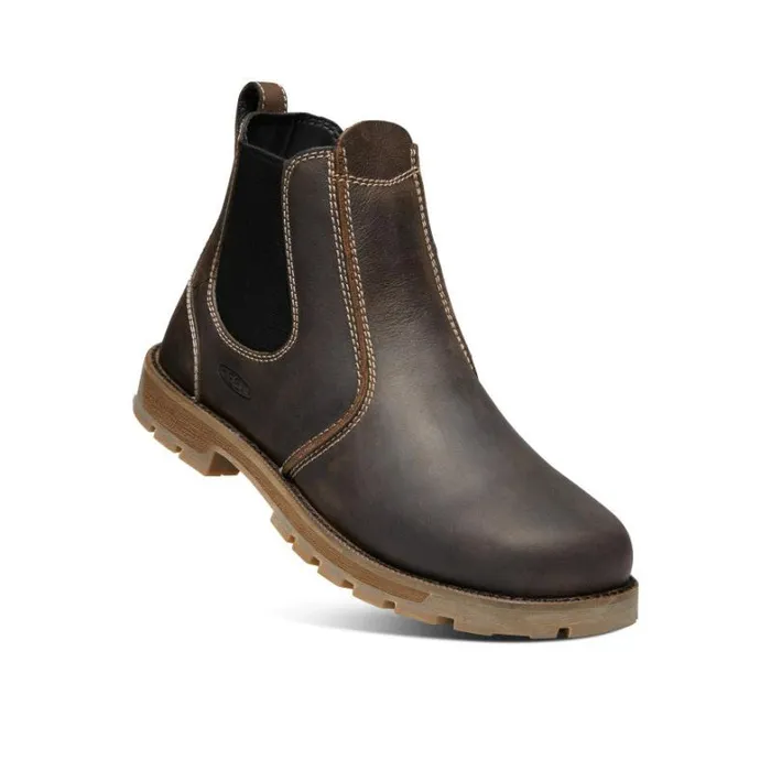Men KEEN SlipOns Seattle Romeo Soft Toe Cascade BrownBlack Men KEEN SlipOns Seattle Romeo Soft Toe Cascade BrownBlack