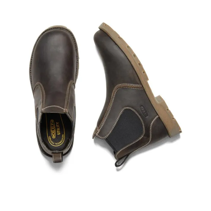 Men KEEN SlipOns Seattle Romeo Soft Toe Cascade BrownBlack Men KEEN SlipOns Seattle Romeo Soft Toe Cascade BrownBlack